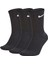 Everyday Cushioned Training Crew 3lü Unisex Siyah Çorap SX7664-010 1