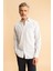 Regular Fit Keten Karışımlı Uzun Kollu Gömlek Z5577AZ23SM 1