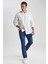 Regular Fit Keten Karışımlı Uzun Kollu Gömlek Z5577AZ23SM 6