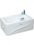 Madison Oturmalı Mini Dikdörtgen Küvet 120x80, H43 (Gövde + Metal Ayak + 4 Yön Panel) 1
