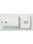 Maryland Oturmalı Mini Dikdörtgen Küvet 140x70, H43 (Gövde + Metal Ayak + 4 Yön Panel) 2