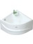 Ross Yüksek Oturmalı Oval Mini Küvet 100x100, H43 (Gövde + Metal Ayak + Ön Panel) 1