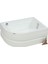 Miramar Yarı Oval Mini Küvet 120x90, H43 (Gövde + Metal Ayak + Ön Panel) 1