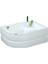 Reno Oturmalı Yarı Oval Mini Küvet 120x90, H43 (Gövde + Metal Ayak + Ön Panel) 1