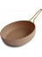 Altın Renk Kulplu Granit Tava 28 cm 1