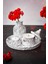 5 Parça Mermer Desen Dekoratif Beton Vazo ve Vanilya Kokulu Soya Wax Mumluk Takımı 1