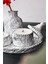 5 Parça Mermer Desen Dekoratif Beton Vazo ve Vanilya Kokulu Soya Wax Mumluk Takımı 3