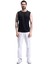 Erkek Nem Emici Hızlı Kuruma Atletik Teknik Performans Sporcu Sıfır Kol T-Shirt Gym 108 1
