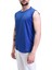 Erkek Nem Emici Hızlı Kuruma Atletik Teknik Performans Sporcu Sıfır Kol T-Shirt Gym 108 4
