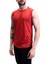 Erkek Nem Emici Hızlı Kuruma Atletik Teknik Performans Sporcu Sıfır Kol T-Shirt Gym 108 4