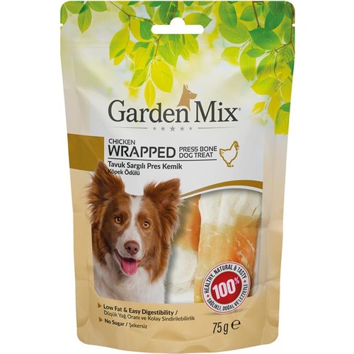 Garden Mix Sargılı Pres Kemik Köpek Ödülü 75 gr