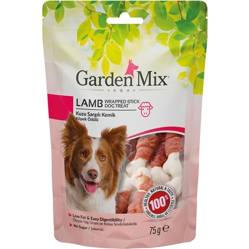 Garden Mix Kuzu Sargılı Kemik Köpek Ödülü 75 gr