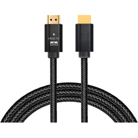 Wozlo 3 Metre 8k HDMI 2.1 Kablo Ultra Hd 7860P (48 Gbps) Blu-Ray, Xbox, Ps4 Pro, Ps5 HDMI Kablosu