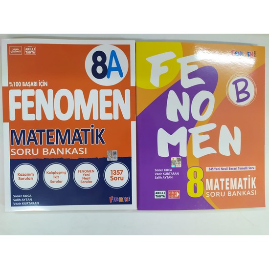 Fenomen Gama Yayınları 8. Sınıf Fenomen Matematik (A) (B) Kitabı