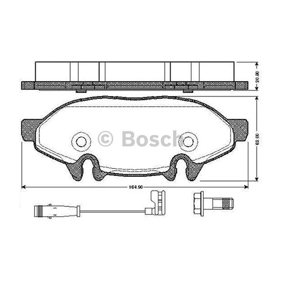 Bosch Fren Balatası On Mercedes Vıano W639 03 Vıto W639 03 Bosch 0986494081 Oem