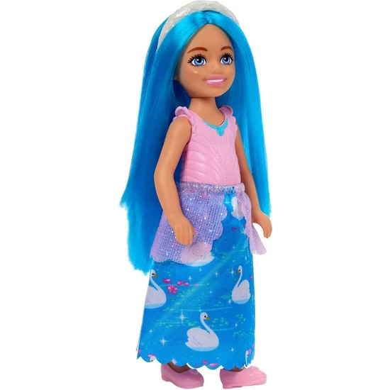 Barbie Chelsea Prenses Bebekler HLC14 - Mavi Saç-Mavi Etek