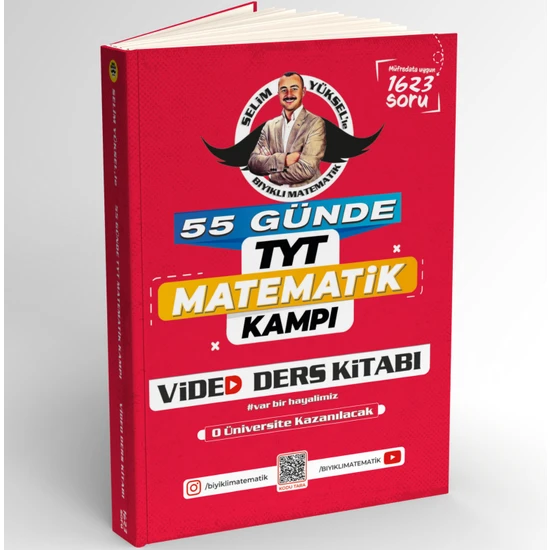 Bıyıklı Matematik Yayınları 55 Günde TYT Matematik Kampı Video Ders Kitabı	Selim Yüksel
