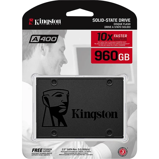 Kingston SA400S37/960G A400 960GB 500/450 25 Sata SSD