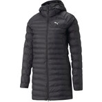 Puma Packlite Kadın Mont Uzun Kapüşonlu Primaloft Kesim Kalıbı Siyah Renk