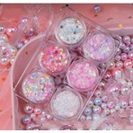 Hb Tasarım Glitter Simli Jel Far Simli Yüz ve Vücut Simi 6 Lı Set