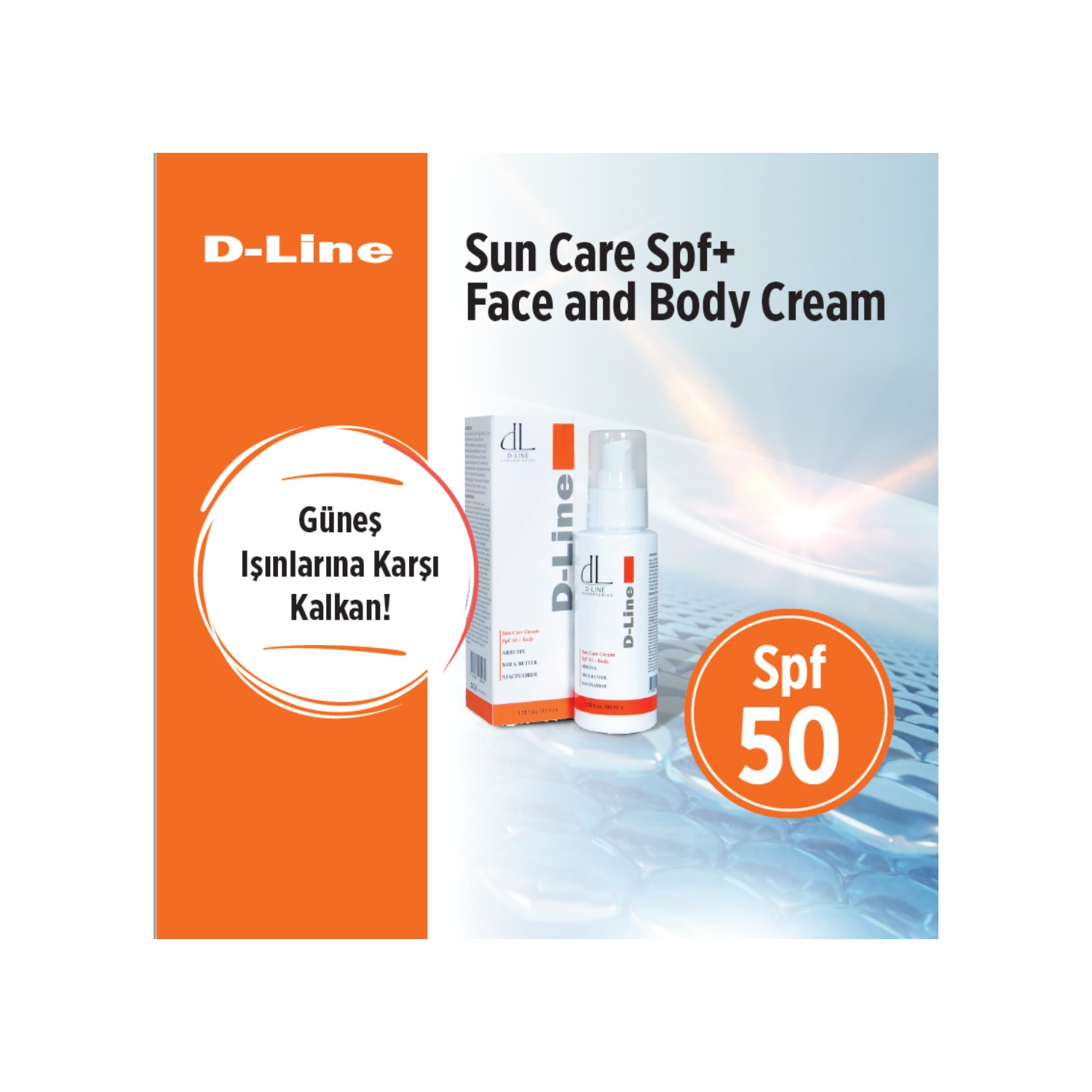 D-Line Sun Care Cream Spf 50 + Face Fiyatı - Taksit Seçenekleri