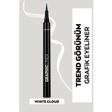 Avon Graphic Liner Keskin Uçlu Likit Eyeliner White Cloud
