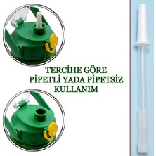 Bottle Boss Bottleboss Pipetli Taşıma Askılı Sızdırmaz Paslanmaz Çelik Matara 850 ml Sticker Hediyeli