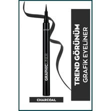 Avon Graphic Liner Keskin Uçlu Likit Eyeliner Charcoal