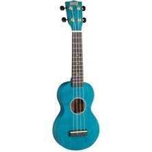 Mahalo MS1TBU Slimline Serisi Soprano  Ukulele (Transparent Blue)