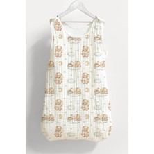 Tuğba Kuğu 4 Kat Müslin Bebek Uyku Tulumu (0-18 Ay) - Uykucu Tavşanın Rüyası