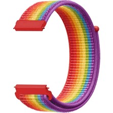 Basias Huawei Watch 4 / Watch 4 Pro Uyumlu Hasır Kumaş Kordon (22MM)