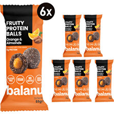 Fruity Protein Balls Portakal Dolgulu ve Bademli 55 G x 6