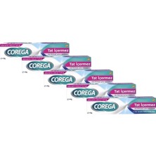 Corega Tat Içermez Diş Protezi Yapıştırıcı Krem  40G (5 Adet)