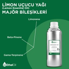 Etheloil Limon Uçucu Yağı - Etheloil - 1 kg - %100 Saf ve Doğal Uçucu Yağ – Üretici Firma, Yüksek Kalite, Lemon Essential Oil - Citrus Limon (L.) Osbeck