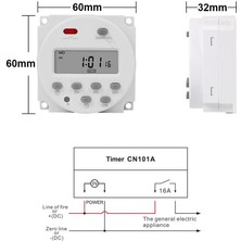 BilTeknik CN101A Programlanabilir Gecikmeli Zaman Ayarlı Haftalık 12V Röle Kuluçka Röle