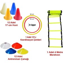 Liggo Antrenman Seti 4m Merdiven Huni Çanak Koordinasyon Çemberi