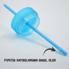 Bottle Boss Bottleboss Çift Katmanlı Pipetli Çift Renkli Sızdırmaz Bardak Matara 480 ml