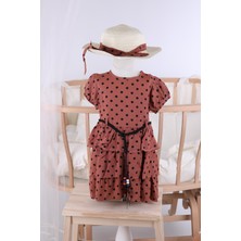 Baby Hola Babyhola Şapkalı Kız Bebek Yazlık Elbise 6541