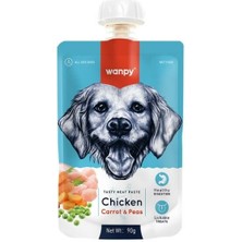Wanpy Taze Tavuklu ve Havuçlu  Köpek Et Ezmesi 90 gr