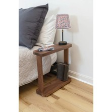 Woodensa Ahşap Başucu Sehpa Yatak Başı Sehpa
