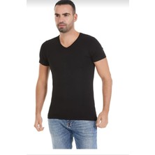 Yıldız 481 Erkek Bambu V Yaka Kısa Kol Atlet 10 Adet