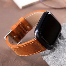 Vagave Apple Watch 42MM 44MM 45MM 49MM 3 / 4 / 5 / 6 / Se / 7 / 8 / Ultra Deri Kordon Deri Kayış