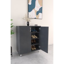 Hediyeler Kapında 4 Raflı Ayakkabı Dolabı Antre Hol Çok Amaçlı Ayakkabılık