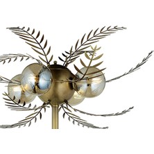 Lampaluce Alekos Modern Tasarım Yapraklı Lambader Sarı 160CM