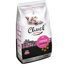 Chuck Tavuk Etli Yetişkin Kedi Maması - 500 gr - Kuru Mama - Chuck 500 gr Kedi - Tavuk Etli