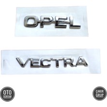 Çakır Grup Opel Vectra Yazısı 1.sınıf Kalite Sticker 3m 3D 2 Li
