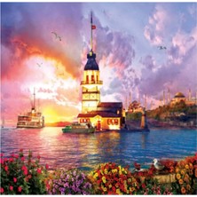 Kıta Aksesuar Kıtaaksesuar Art Puzzle Kız Kulesi 1000 Parça