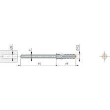 Almital 1 Adet Italıana Ferramenta - Shelf Gizli Raf Tutucu 9X90 mm