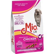 Mio Tavuklu Yetişkin Kedi Maması - 1 kg - Tavuk Etli - Kuru Mama - Mio 1 kg Kedi - Tavuklu