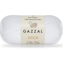 Gazzal Giza El Örgü Ipi  | Parlak Beyaz 2450